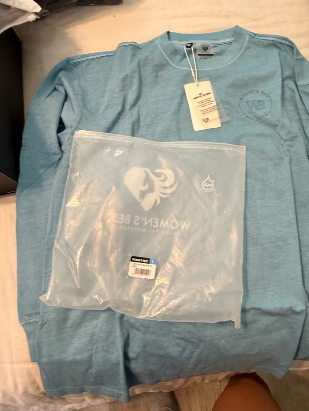 Women's Light Blue Long Sleeve Tee by Women's Best